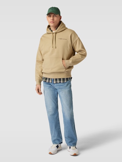 Polo Ralph Lauren Oversized Hoodie in melierter Optik Khaki 1