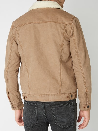 Superdry Jeansjacke mit Teddyfutter Beige 6