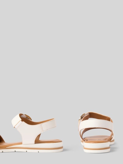 Tamaris Sandalette aus Leder mit Klettverschluss Weiss 2