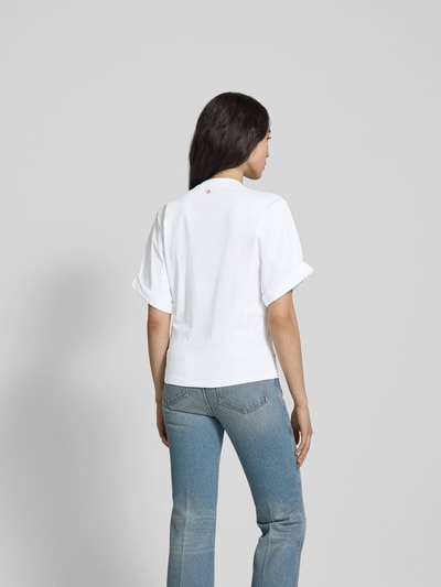 Victoria Beckham T-Shirt mit Raffungen Weiss 5