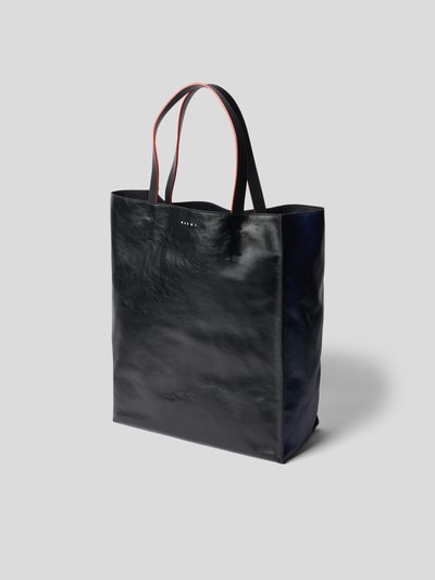 Marni Unisex Tote Bag aus Leder Black 2