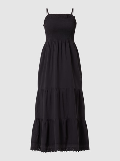 Nümph Kleid mit gesmoktem Oberteil Modell 'Nucamma' Schwarz 2