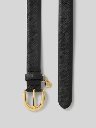 Lauren Ralph Lauren Gürtel aus Rindsleder mit Charm Black 3