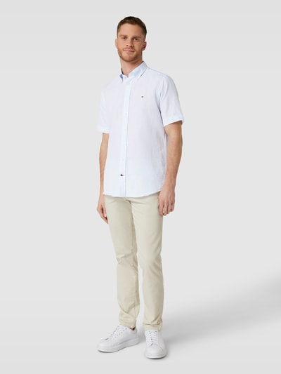 Tommy Hilfiger Koszula biznesowa o kroju regular fit z kołnierzykiem typu button down Błękitny 1