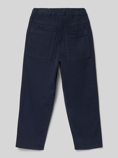 s.Oliver RED LABEL Chinosy o kroju slim fit z mieszanki bawełny Granatowy 3