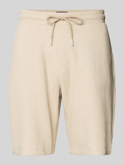 MCNEAL Relaxed Fit Sweatshorts mit Strukturmuster Sand 2