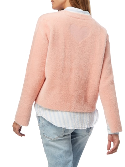 TWINSET Boxy Fit Pullover mit Herz-Motiv Rose 5