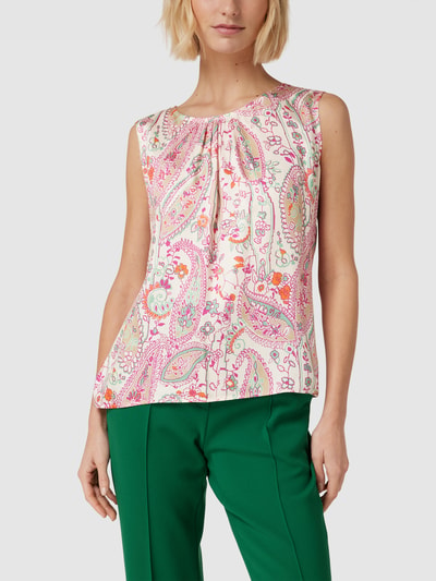 CINQUE Blusentop mit Allover-Muster Modell 'PINO' Pink 4