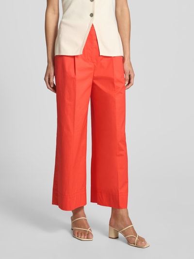 Luisa Cerano Wide leg broek met bandplooien Koraal - 4