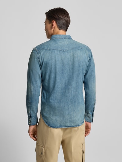 Polo Ralph Lauren Regular Fit Jeanshemd mit Kentkragen Modell 'Icon' Blau 5