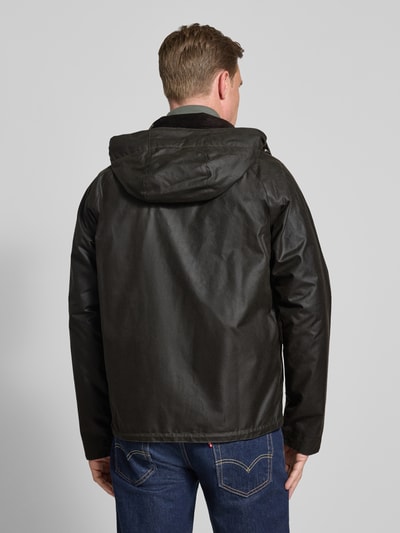 Barbour Regular fit parka van gewaxt katoen, model 'RE-ENGINEERED' Olijfgroen - 5