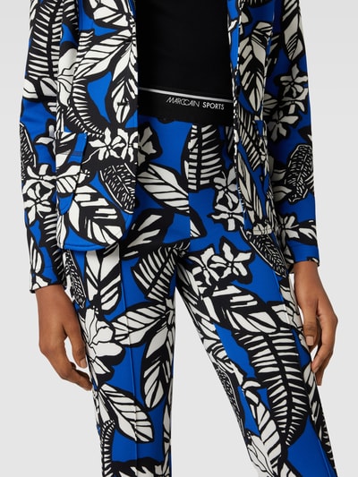 Marc Cain Legging met bloemenmotief Koningsblauw - 3