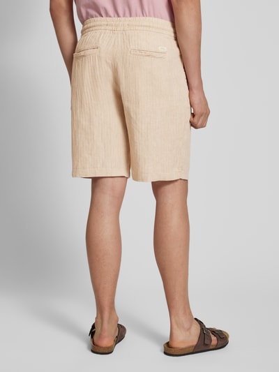 Blend Regular Fit Leinenshorts mit Tunnelzug Modell 'MORGAN' Sand 5