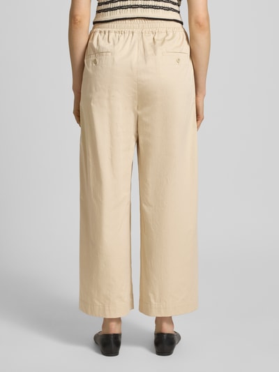 Weekend Max Mara Regular Fit Weite Hose aus reiner Baumwolle Modell 'GOLFO' Sand 5