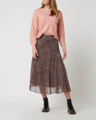 Mango Maxirock mit Paisley-Muster Modell 'Morocca'  Lila 1