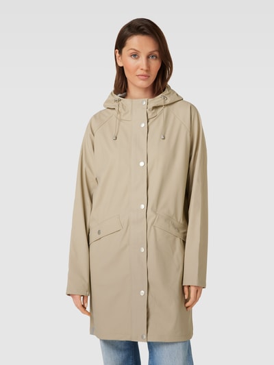 ICHI Parka met steekzakken Beige - 4