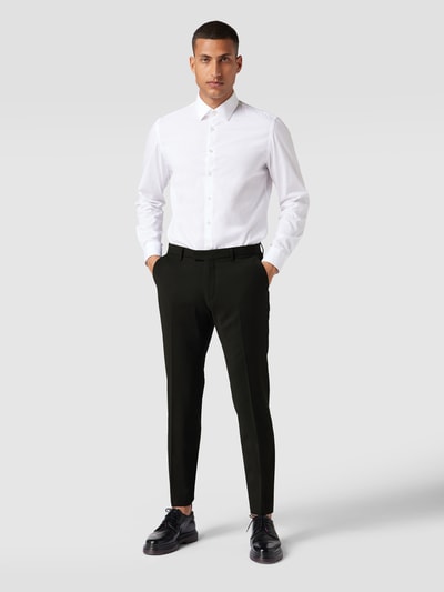 Drykorn Slim fit pantalon met stretch, model 'Piet' - 'Drynamic' Zwart - 1