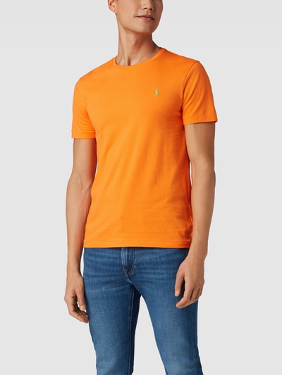 Polo Ralph Lauren T-shirt z wyhaftowanym logo Pomarańczowy 4