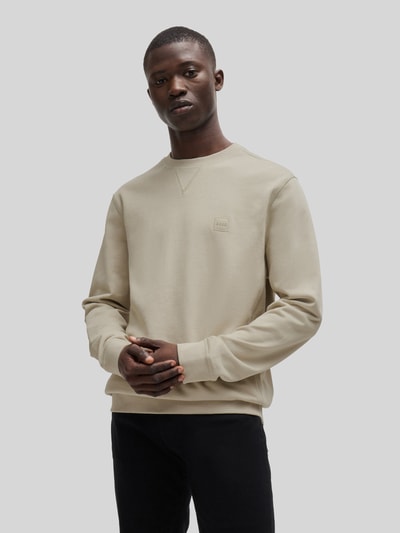 BOSS Orange Regular Fit Sweatshirt aus reiner Baumwolle Modell 'WESTART' Sand 4
