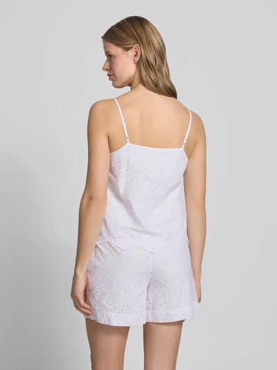 PIECES Regular Fit Blusentop aus reiner Baumwolle Modell 'VILDE' Weiss 5
