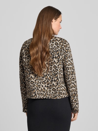 WHITE LABEL Blazer mit Rundhalsausschnitt und Knopfleiste Beige 5