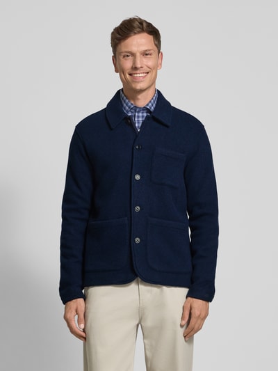 Polo Ralph Lauren Wollen jack met kentkraag Marineblauw - 4