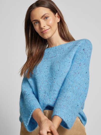 Rich & Royal Strickpullover mit Rundhalsausschnitt Hellblau 3