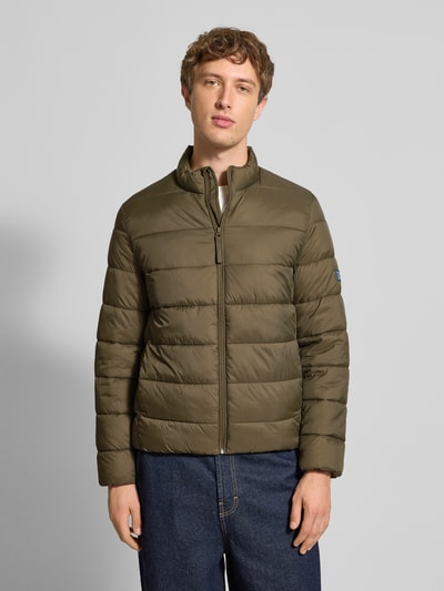 Pepe Jeans Regular Fit Steppjacke mit Stehkragen Oliv 4