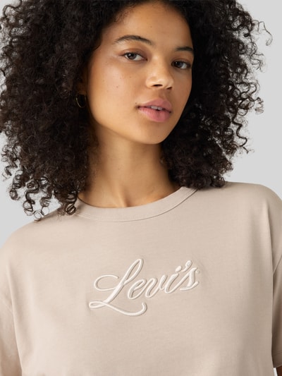 Levi's® 300 Relaxd Fit T-Shirt aus reiner Baumwolle mit Label-Stitching Taupe 2