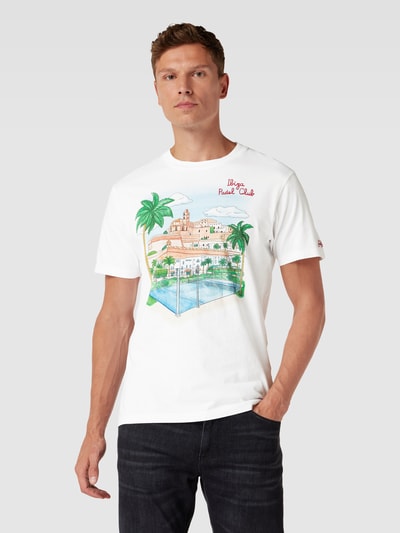 MC2 Saint Barth T-Shirt mit Label-Print Weiss 4