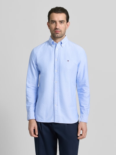 Tommy Hilfiger Regular Fit Freizeithemd aus reiner Baumwolle Bleu 4
