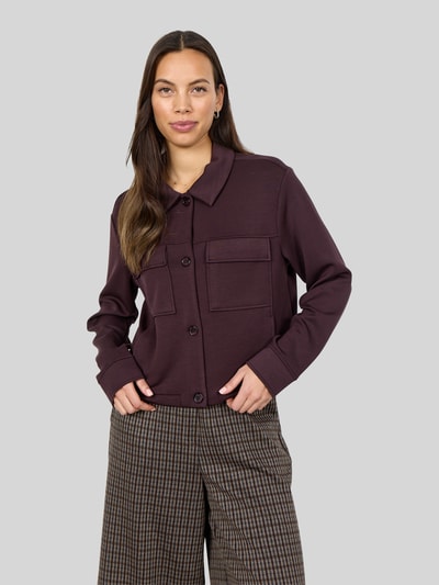 Soyaconcept Regular Fit Cardigan aus Modal-Mix mit klassischem Kragen Schoko 3