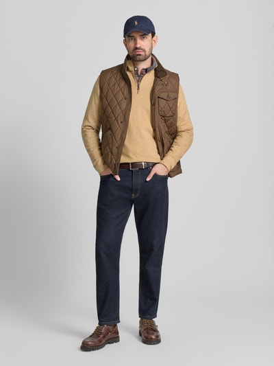 Polo Ralph Lauren Sweatshirt met labelstitching Camel - 1