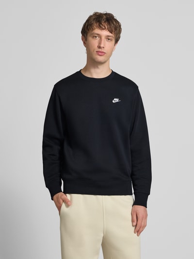 Nike Sweatshirt mit Label-Stitching und Rundhalsausschnitt Black 4