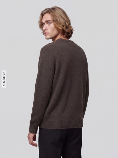 ONLY & SONS Pullover mit Strukturstrick Schlamm 5