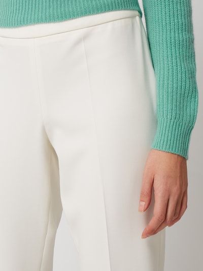 BOSS Stoffen broek met stretch, model 'Tiluna' Offwhite - 3