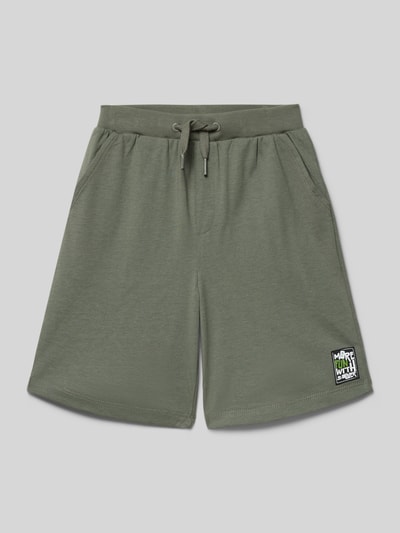 Productfoto, Regular Fit Sweatshorts aus Baumwoll-Mix van s.Oliver RED LABEL, look: effen, regular fit pasvorm, labelpatch, elastische boord met tunnelkoord, zij-steekzakken, materiaalverwerking: sweat jersey, katoenmix