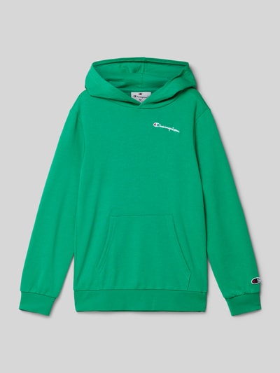 CHAMPION Hoodie mit Label-Stitching Gruen 1