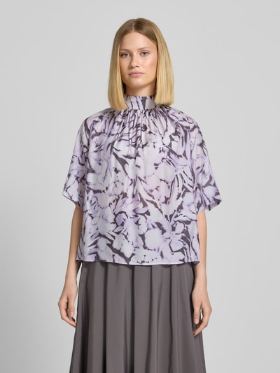 Windsor Blusenshirt aus Viskose-Seiden-Mix Flieder 4