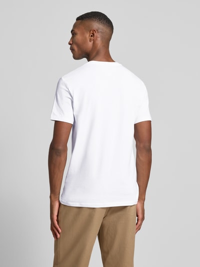 CK Calvin Klein T-Shirt mit Label-Stitching Weiss 5