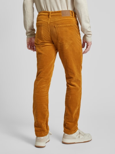 Christian Berg Men Corduroy broek in 5-pocketmodel Donkeroranje - 5