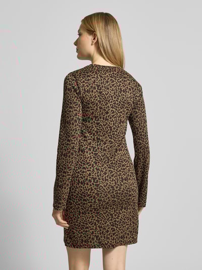 Vero Moda Regular fit vrijetijdsjurk met dierenprint Beige - 5