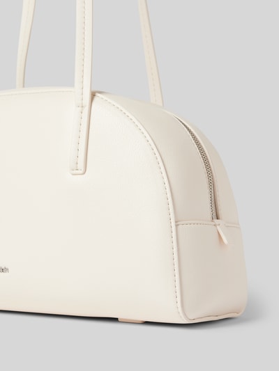 CK Calvin Klein Handtasche mit Label-Applikation Modell 'GLIDE' Offwhite 3