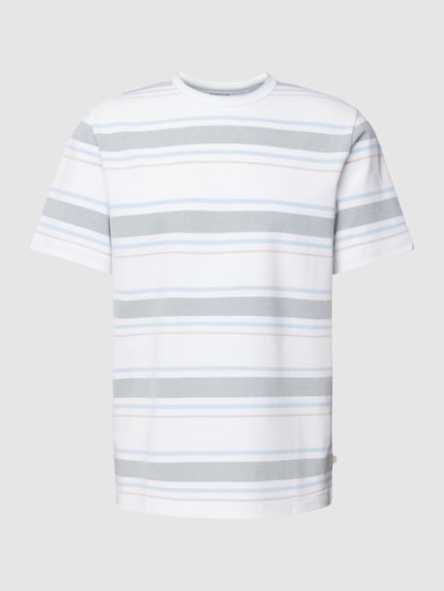 Tom Tailor T-Shirt mit Streifenmuster Weiss 2