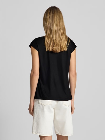 s.Oliver BLACK LABEL Top o luźnym kroju z czystej wiskozy Czarny 5