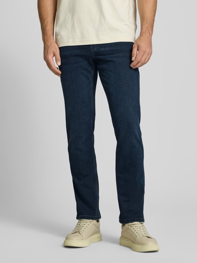 Tom Tailor Regular Slim Fit Jeans mit Stretch-Anteil Modell 'Josh' Dunkelblau 4