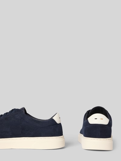 BOSS Low Top Sneakers aus Veloursleder Marine 2
