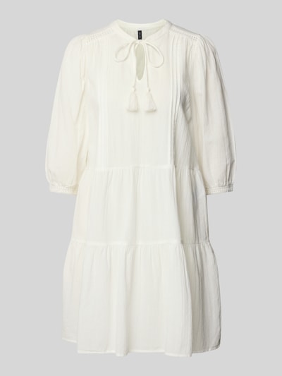 Vero Moda Loose fit tuniekjurk van puur katoen, model 'PRETTY' Wit - 2