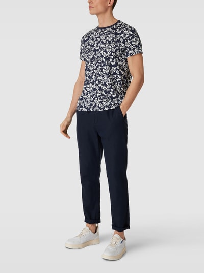 Gant Regular Fit T-Shirt mit Allover-Muster Modell 'FLORAL' Marine 1