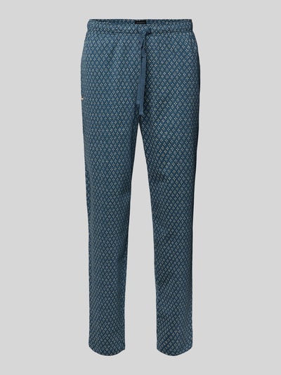 Schiesser Pyjamahose mit elastischem Bund Jeansblau 1